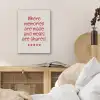 Quote - Sterren - Rood - Memories PET vilt klein -sfeer3