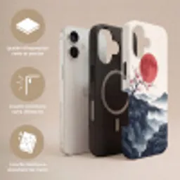 Kersenbloesem - Oosters - Rood Toughcase MagSafe Apple iPhone 17 klein -USP_Lagen_FR