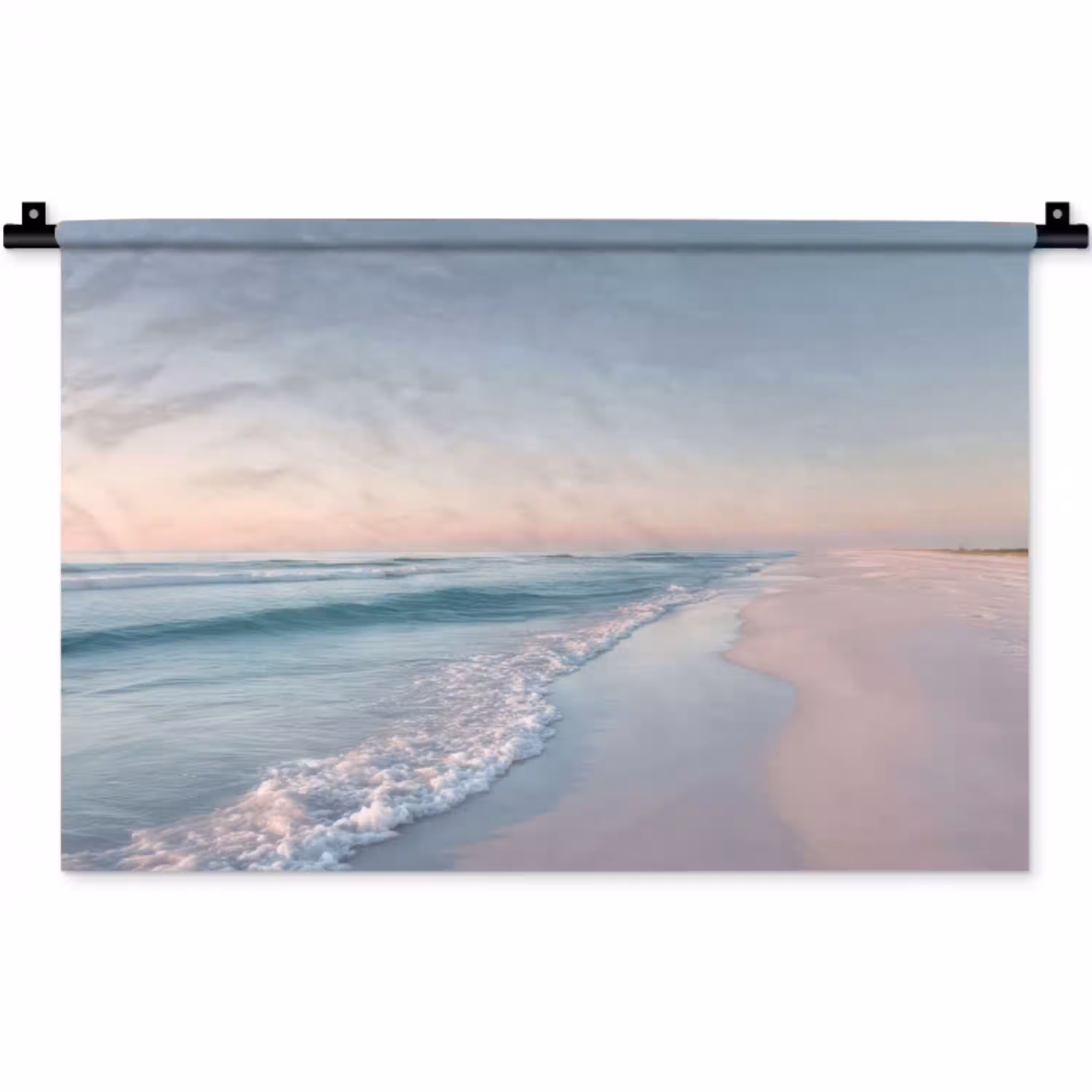 Kustlijn - Pastel - water Wandkleed katoen klein -zz3d