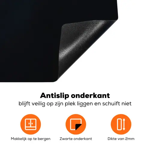 Oceaan - Walvishaai - Donkerblauw - Vlekken Inductie beschermer vinyl 3mm klein -zzzzzzz-td-onderkant