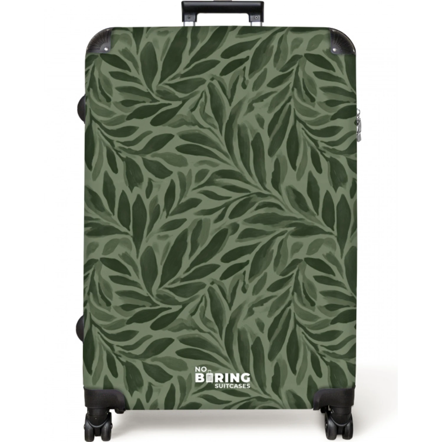 Bladeren - Organisch - Groen NBS - Large koffer - Volwassenen Unisex groot -zzzzzzzzkaufland2