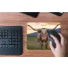 Longhorn - Landschap - Zonsondergang muismat rubber klein -toetsenbord