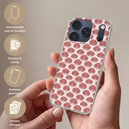 Waaier - Motief - Terra Telefoonhoesje iPhone 17 Pro klein 878 -sfeer3_NL