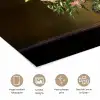 Glazen - Bloemen - Boeket - Kleuren poster papier klein -closeup_NL