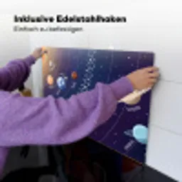Planetenstelsel - Ruimte - Illustratie Inductie beschemer met haakjes klein -ky-ophangen-de