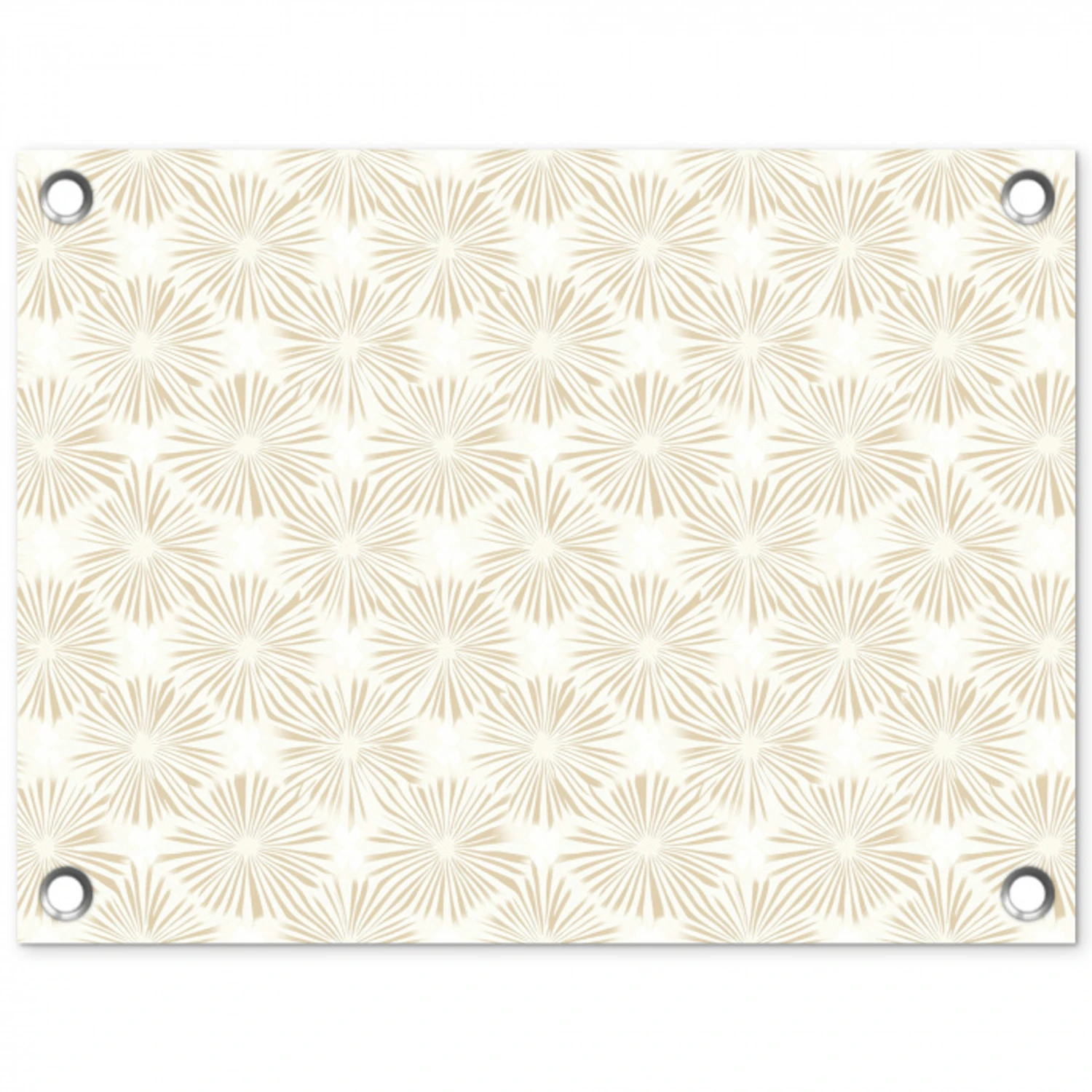 Abstract - Motief - Beige tuinposter los doek klein 239 -3d