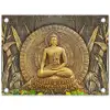 Goud - Boeddha beeld - Spiritueel - Meditatie tuinposter los doek klein -3d