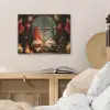 Gnooms - Kerst - Raam - Kleurrijk PET vilt klein -sfeer3