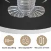 Kreeft - Zilver - Metallic - Luxe Akoestische PET Vilt - Rond klein -closeup_NL