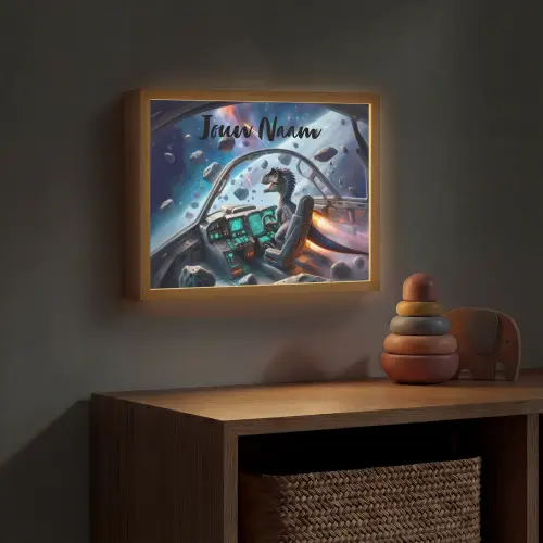 Dino - Ruimte - Jongens Light Box met batterij (Wandlamp kind) middel -sfeer5_kind