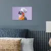 Papegaai - Koksmuts - Paars - Cute poster papier klein -sfeer2
