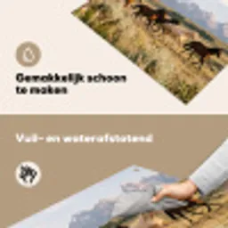 Paarden - Kudde - Bergen - Vrijheid - Wild Inductie beschemer met haakjes klein -ky-schoon-nl