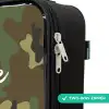 Groene camouflage met zandkleur Kinderkoffer - Zwart klein -rits_UK