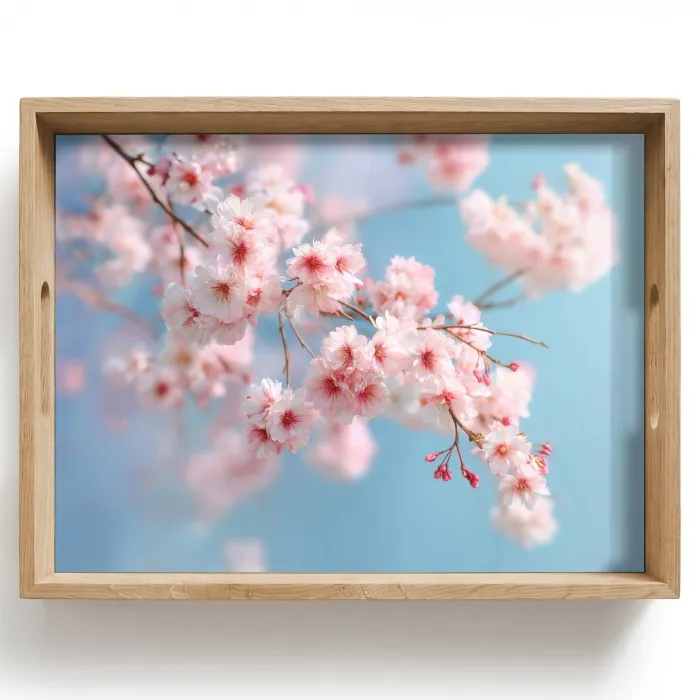 Takken - Bloesems - Roze Dienblad Rechthoek middel -z3d_shopping