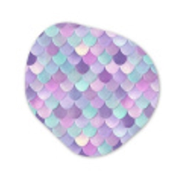 Dromerig - Zeemeermin - Pastel Wandcirkel Organisch Forex 3mm klein 629 -3d