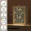 Botanisch - Bladeren - Groen Light Box met kabel (Tafellamp) klein 925 -USP_NL