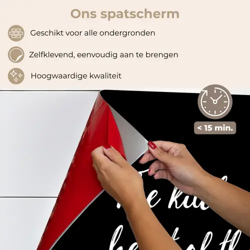Spreuken - Koken - Thuis - The kitchen is the heart of the home - Quotes keuken achterwand spatscherm klein -spatscherm_NL