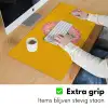 Lelie - Oranje - Lijst - Ovaal Muismat XXL klein -sfeer3