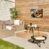 Kat - Kerst - Winter - Dier Tuinposter op houten frame 2 cm dik klein -sfeer2