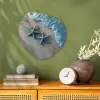 Zeesterren - Zand - Zee - Blauw Wandcirkel Organisch Forex 3mm klein -sfeer2