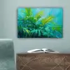 Bladeren - Groen - Schilderij - Abstract canvas 2cm klein -sfeer4