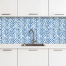 Patroon - Streep - Blauw keuken achterwand 2 middel 871 -3d