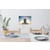Boeddha hoofd - Buddha - Lucht - Spiritueel - Meditatie Muursticker klein -eettafel