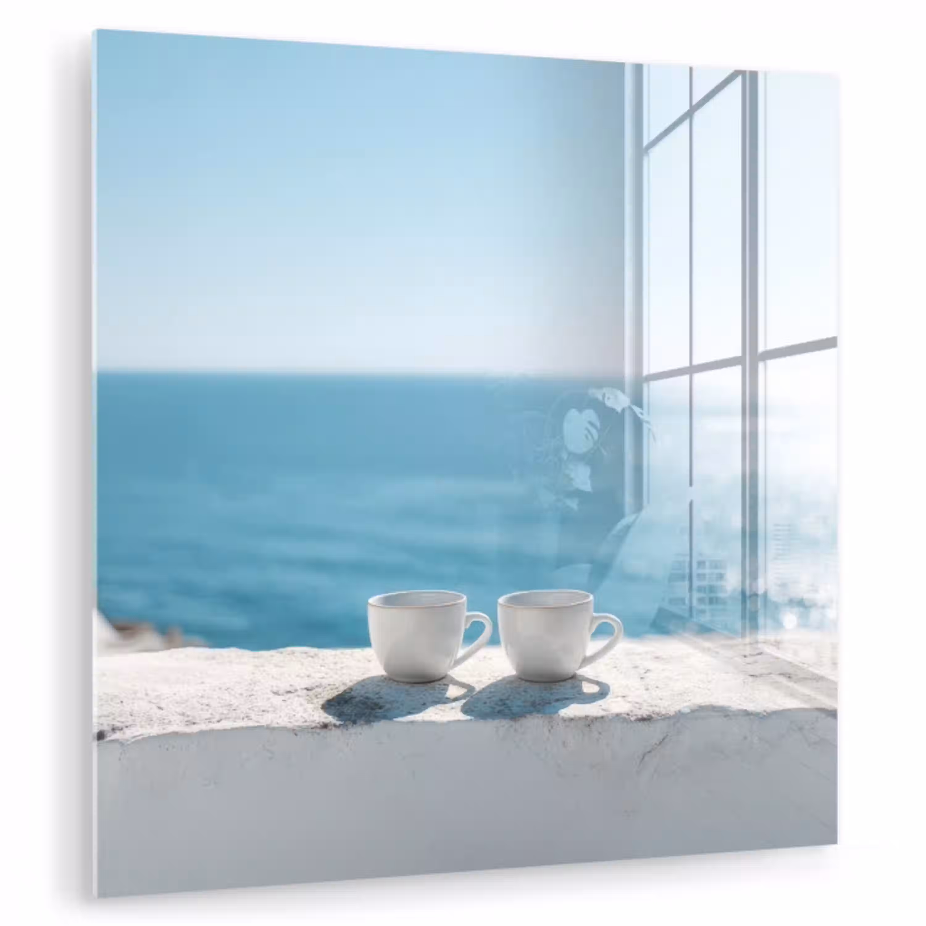Zee - Koffiekopjes - Zomers plexiglas 5mm klein -zzzproduct_nieuw