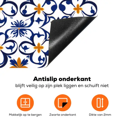 Patroon - Modern - Kleurrijk Inductie beschermer vinyl 3mm klein 276 -zzzzzzz-td-onderkant