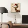 Kerst - Hert - Gewei - Rood aluminium wit klein -sfeer5