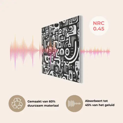 Symbolen - Abstract - Grafisch - Zwart PET vilt klein -USP_NL