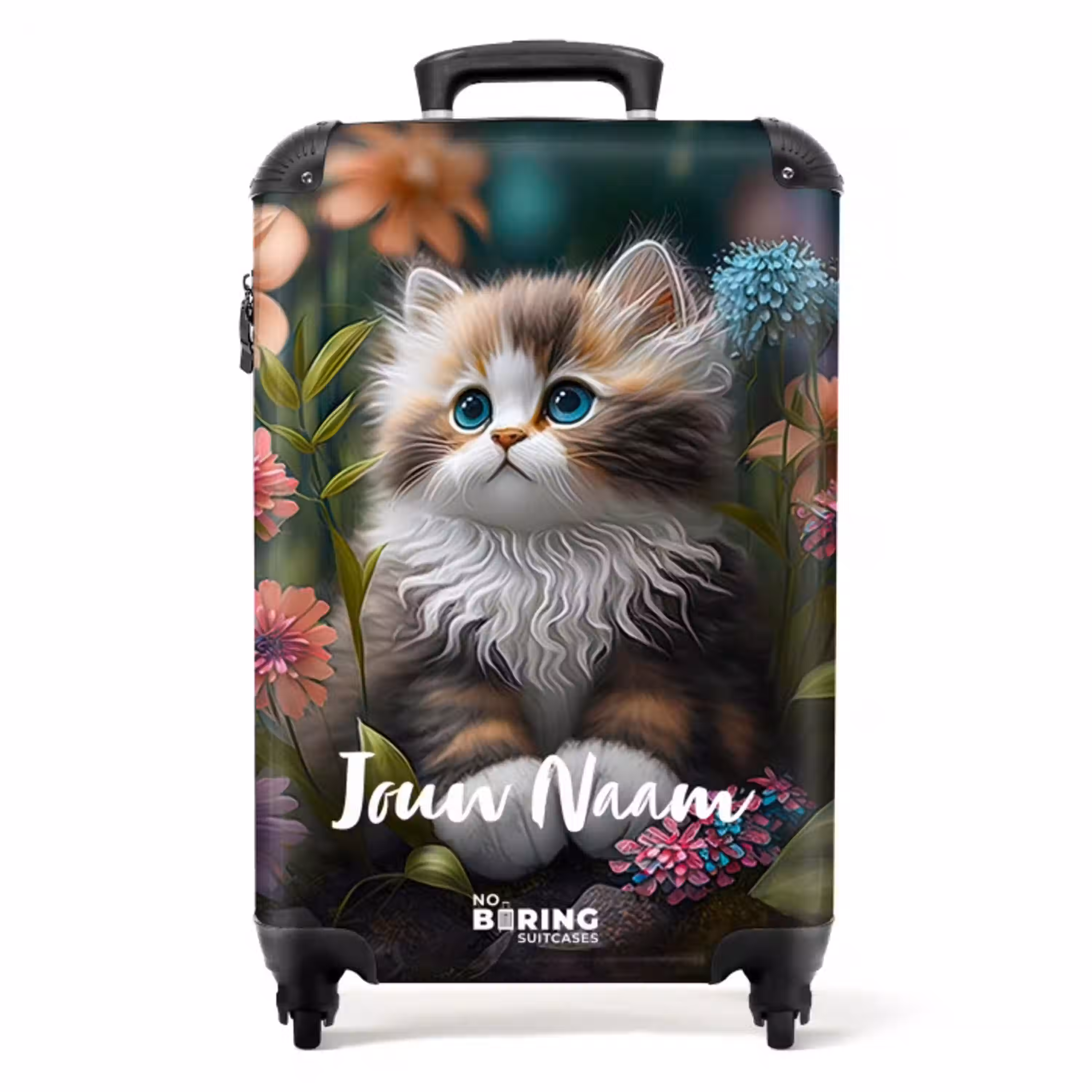 Snoezige Sjakie NBS - Handbagage koffer - Kinderen Unisex middel -productfoto_recht