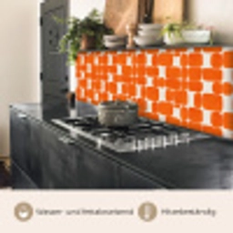 Patroon - Retro - Oranje keuken achterwand 2 middel 871 -usp_DE