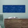 Verf - Strepen - Blauw canvas 2cm klein 828 -sfeer4