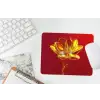 Bloem - Goud - Glazen muismat rubber klein -witbureau