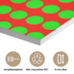 Stippen - Patroon - Groen PET vilt klein 837 -closeup_DE
