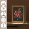 Bloemen - Boeket - Sierlijk Light Box met kabel (Tafellamp) klein -USP_NL