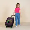 Neon Wheels Kinderkoffer - Zwart klein -sfeer1