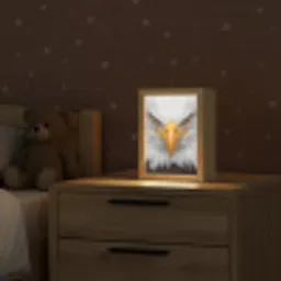 Amerikaans - Zeearend - Portret - Geel Light Box met kabel (Kinderlampje) klein -sfeer1_kind