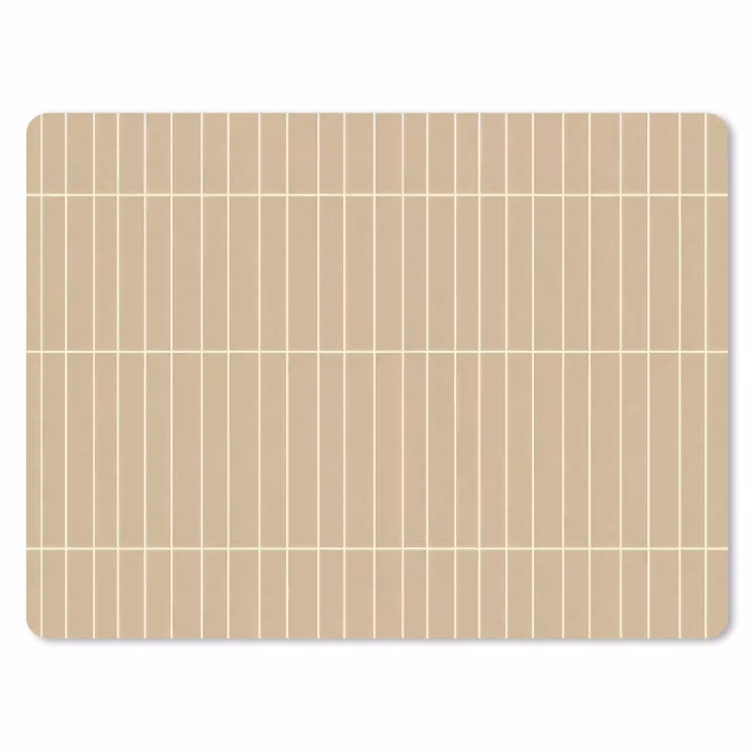 Verticaal - Wandtegel - Zand - Beige muismat rubber klein 262 -3d