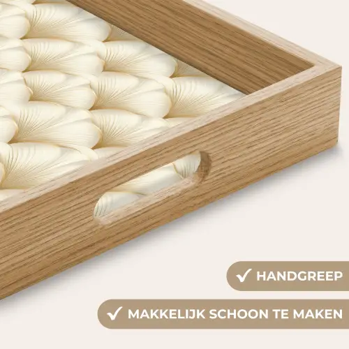 Waaier - Motief -  Goud Dienblad Rechthoek middel 911 -USP_HandgreepNL