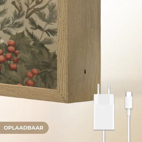 Kerstgnome - Konijntjes - Kleurrijk Light Box met batterij (Wandlamp) middel -USP_websiteoplaadbaarNL