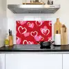 Patroon - Hartjes - Roze - Valentijn Inductie beschemer met haakjes klein -sfeer2