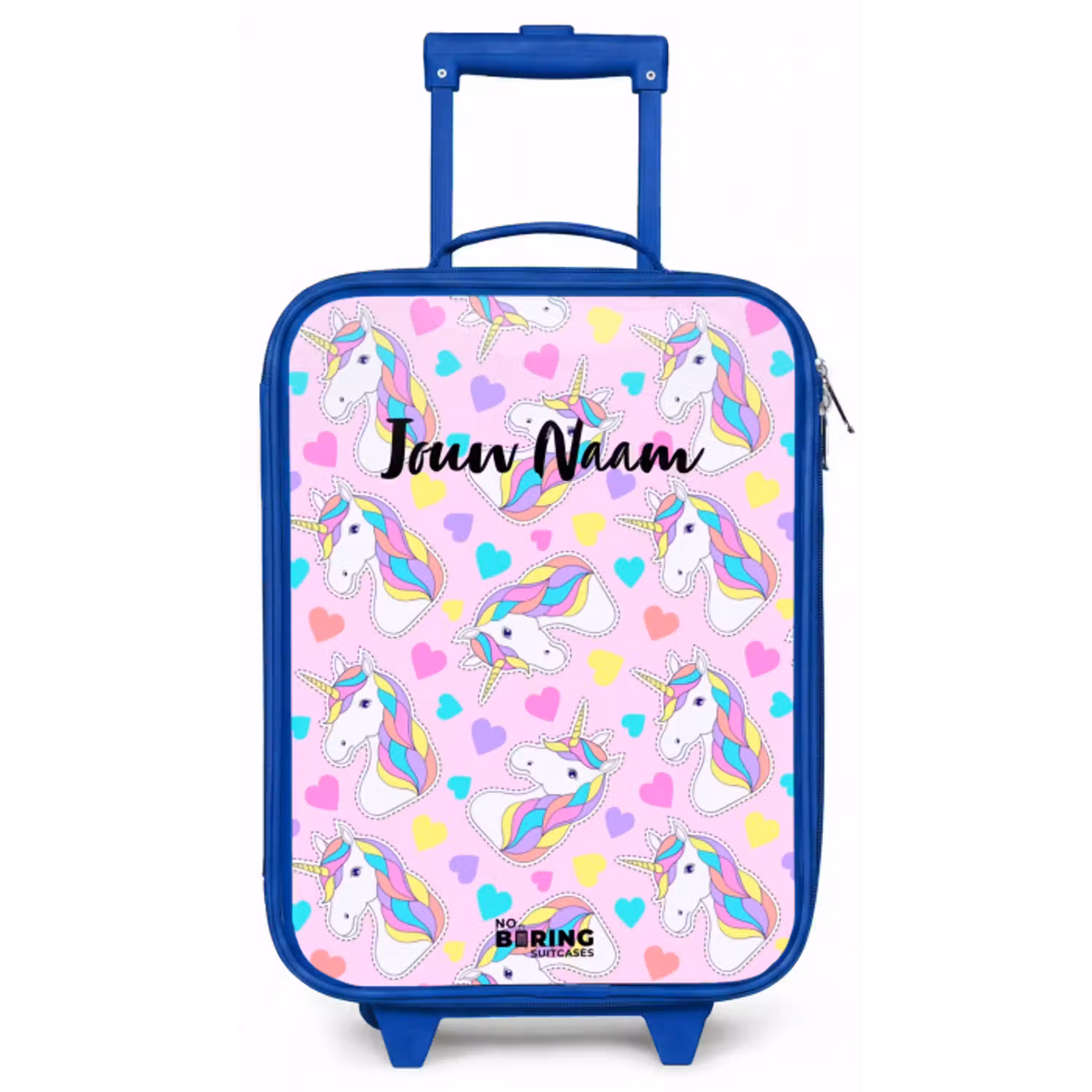 Eenhoorn euforie Kinderkoffer - Blauw klein -zz3dotto