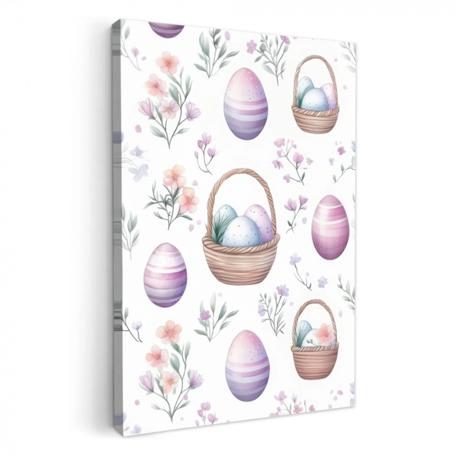 Bloemen - Paaseieren - Patroon KitchenYeah - Keuken - Canvas klein -3d