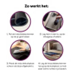 Ruimte - Zonnestelsel - Blauw Inductie beschermer vinyl 3mm klein -zzzzzzz-cc-werking