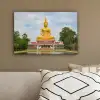 Boeddha - Buddha beeld - Goud - Religie canvas 2cm klein -sfeer3