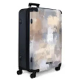 Penseelstreken - Schilderij - Beige NBS - Large koffer - Volwassenen Unisex groot -product1