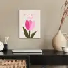 Tulp - Roze - Valentijn - Bloem poster papier klein -sfeer1
