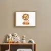 Leeuw - Baby dier Light Box met batterij (Wandlamp kind) middel -sfeer2_kind